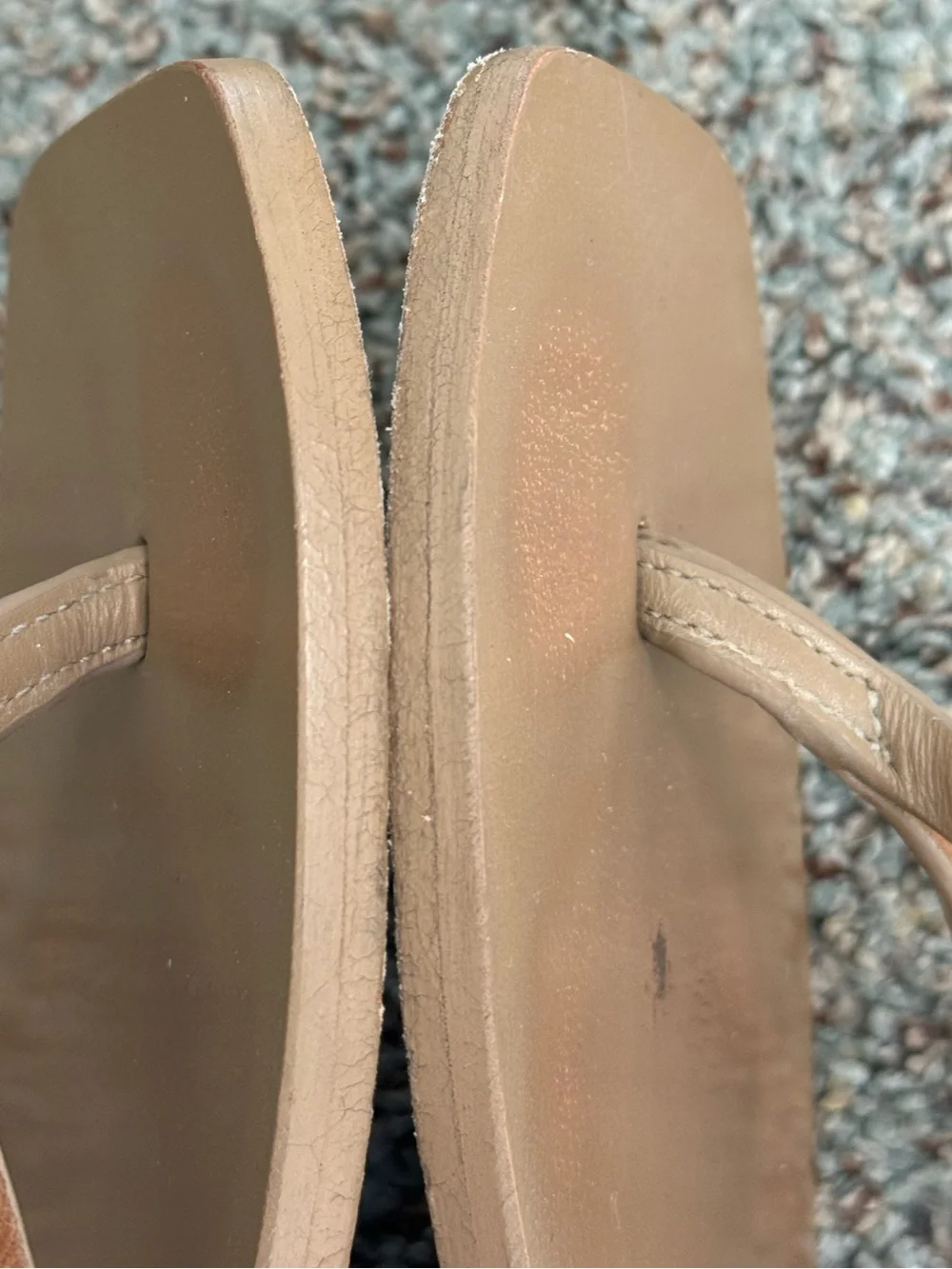 A.EMERY Kinto Leather Flip Flop - tan/Brown, Size 8.5 - Picture 13 of 16